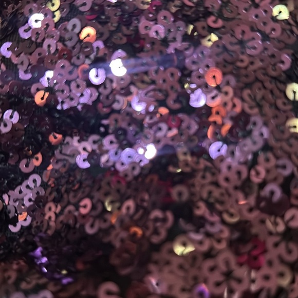 NWT | Mac Duggal 26717 Aubergine Purple Sequined One Shoulder Sleeve Gown Size 6 - Picture 10 of 14